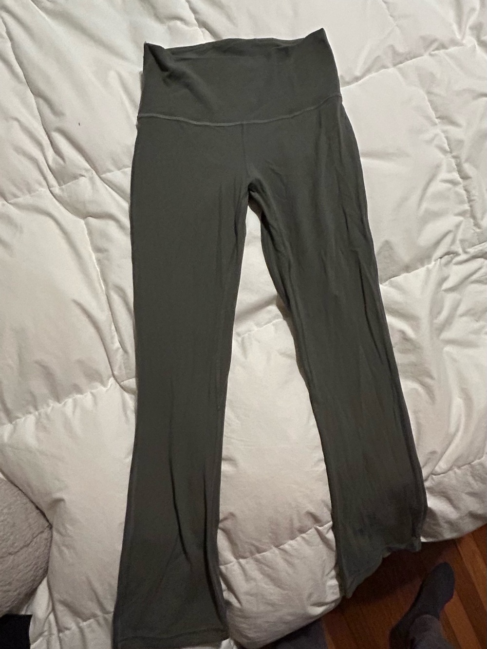 lululemon athletica Olive Green High-Waist Flare Leggings